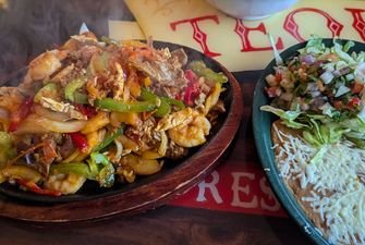 Beef, Chicken & Shrimp Fajitas
